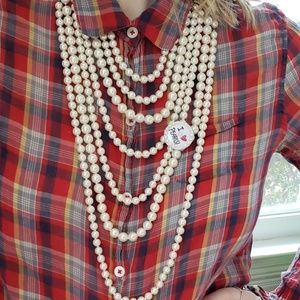Vintage Betsey Johnson Pearl Necklace